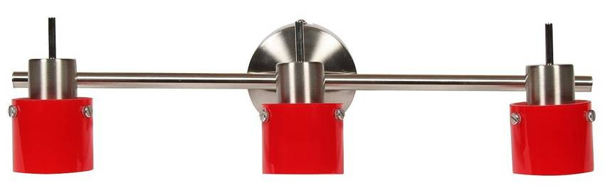 Lampa sufitowa Candellux 93-09121 Red listwa 3X50W G9, satyna nikiel