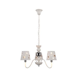 Żyrandol Batley nowoczesny z abażurami 3-punktowy do salonu E14