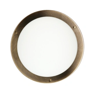 Plafon Aquila okrągły do łazienki 31cm IP44 brązowy E27