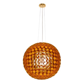 Lampa wisząca Abros kula 50 cm miedziana metalowa do salonu 1xE27