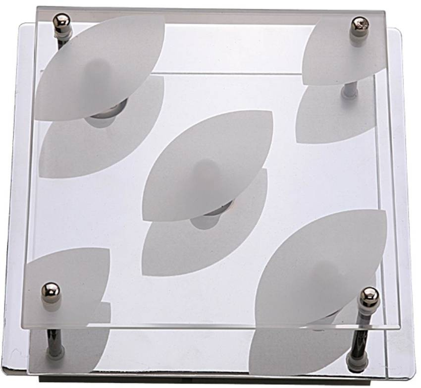 Plafon Gama kwadratowy srebrny 25 cm 3x40W G9