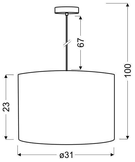 Lampa Candellux Susan detale podsufitki