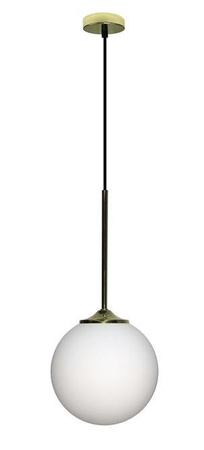 Lampa wisząca Glasgow kula szklana złota 18 cm do kuchni E27 1 punkt światła