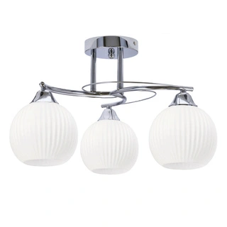 Lampa sufitowa Velore ze szklanymi kloszami 3-punktowa do salonu
