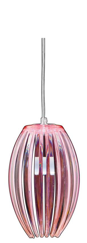 Lampa sufitowa Abuko 100 cm 31-55548 E27 różowa aranżacja