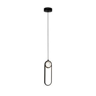 Lampa wisząca Lacrima czarna pojedyncza LED 15W 3000K do salonu nad stół