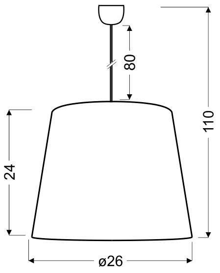 Lampa sufitowa Candellux Tiger 31-94448 E27 złoty detal