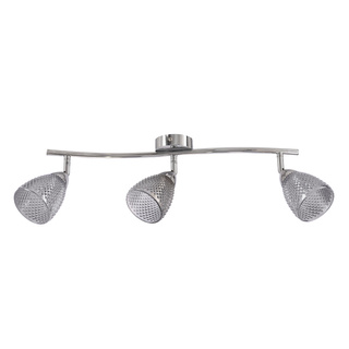 Lampa sufitowa Estello listwa ze szklanymi kloszami 3-punktowa szklana