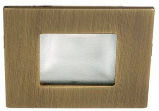 Oprawa schodowa kwadratowa mosiądz LED G4