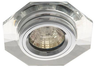 Oczko sufitowe okrągłe szklane przezroczyste oprawa stropowa GU10