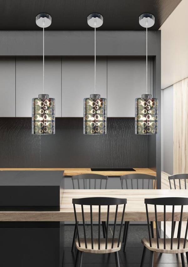 Lampa wisząca Nocturno Candellux – zbliżenie klosza