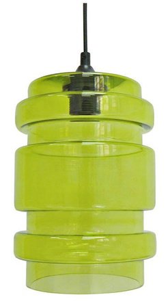 Lampa wisząca Decorado szklana zielona do jadalni nad stół 1xE27 Candellux