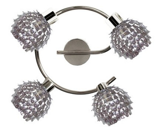 Lampa sufitowa Raven okrągła ze szklanymi kloszami 4-punktowa do salonu