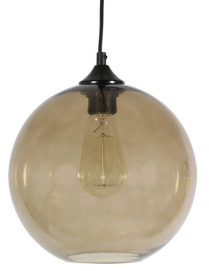 Lampa sufitowa szklana kula brązowa Edison Candellux 31-28259-Z