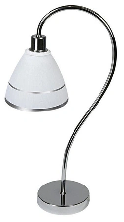 Lampka nocna Elf szklana chrom biały E14 Candellux