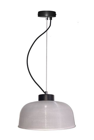 Lampa wisząca 27cm szklana/czarny kabel Liverpool Ledea 50101286