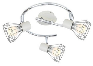 Lampa sufitowa Verve okrągła regulowana 3-punktowa do salonu
