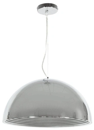 Lampa wisząca Dorada metalowa chrom 30 cm do salonu i jadalni E27 1-punktowa
