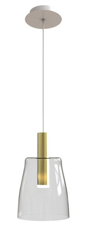 Lampa wisząca bezbarwna szkło LED 5W Modena Ledea 50133069
