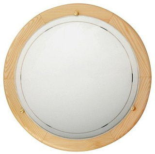 Plafon STANDARD okrągły drewniany sosna 30 cm E27 z czujnikiem ruchu