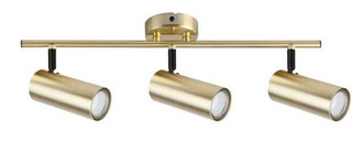Lampa sufitowa Colly złota listwa spot regulowana 3-punktowa
