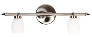 Lampa sufitowa Olivia listwa ze szklanymi kloszami 2-punktowa do salonu