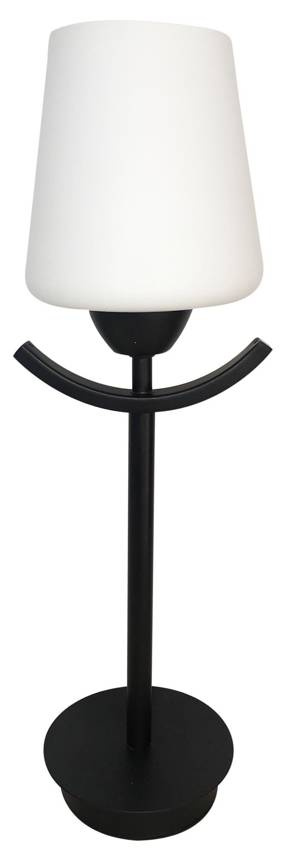 Lampka nocna Londyn metalowa biało‐miedziana E27 klasyczna stołowa