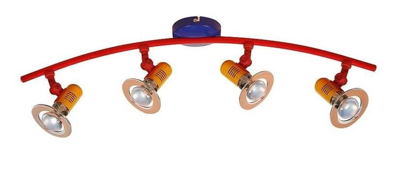 Lampa sufitowa Baby listwa regulowana 4-punktowa do salonu