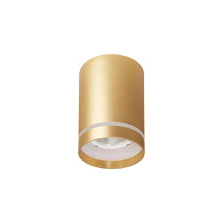 Lampa sufitowa tuba natynkowa złoty mat 1xGU10 aluminium