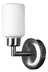 Kinkiet Mirror łazienkowy szklany klosz nikiel mat do łazienki G9 40W