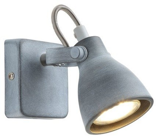 Kinkiet Ash szary metalowy regulowany loft do salonu 1xGU10