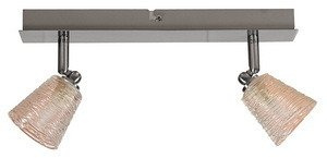 Lampa sufitowa Murano listwa ze szklanymi kloszami 2-punktowa do salonu