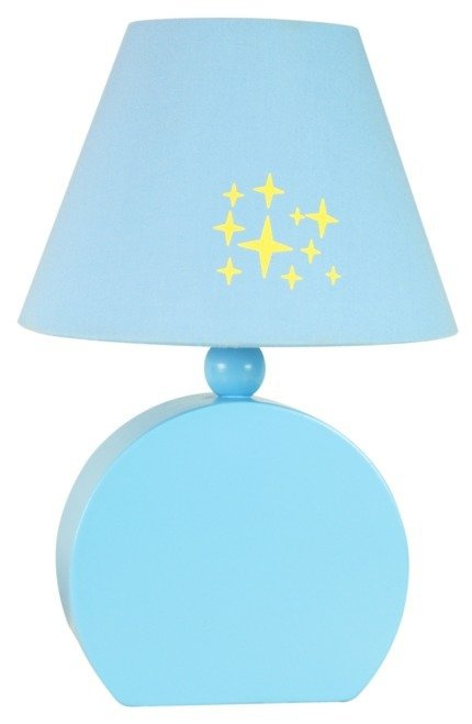 Lampka stołowa nocna niebieska 40W E14 MDF Ofelia 41-62461