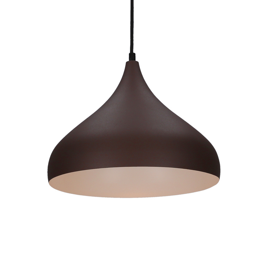 Lampa wisząca Viborg metalowa brązowa do salonu nad stół 1xE27 40W