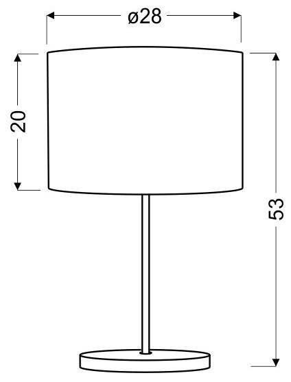 Lampka Manhattan Candellux detal abażura