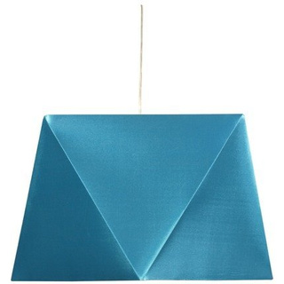 Lampa wisząca z abażurem Hexagen turkusowa pojedyncza nowoczesna