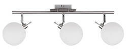 Lampa sufitowa Ghost listwa ze szklanymi kloszami 3-punktowa do salonu