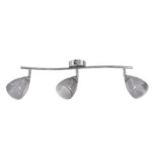 Lampa sufitowa Estello listwa ze szklanymi kloszami 3-punktowa szklana