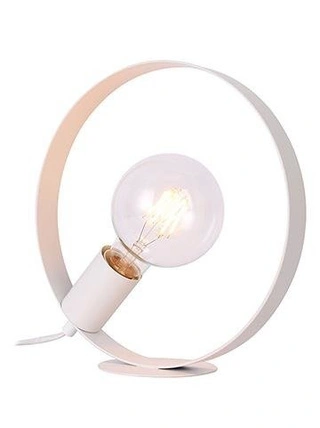 Lampka nocna Nexo biała metalowa skandynawska E27