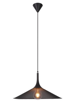 Lampa wisząca Kiruna L czarna metalowa do salonu nad stół 1 płomienna E27