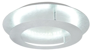Plafon LED Merle okrągły 50 cm srebrny 3000K do salonu kuchni łazienki