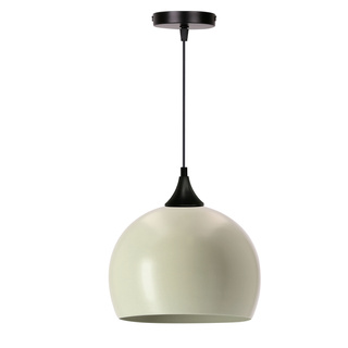 Lampa wisząca Ponte kula do kuchni i jadalni oliwkowy klosz 1xE27