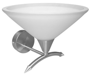 Kinkiet Helia szklany biały do salonu satyna nikiel 1xE27 Candellux