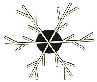 lampa plafon candellux apeti samos led czarny 4000k