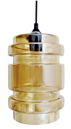 Lampa wisząca Decorado szklana bursztynowa do jadalni nad stół E27 pojedyncza