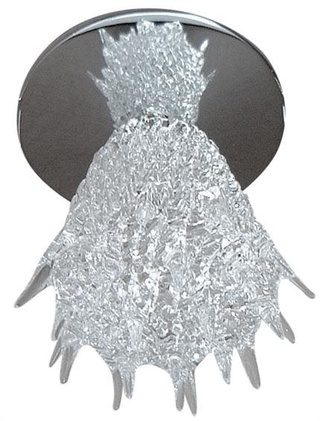 Oprawa stropowa srebrna kryształowa G4 20W