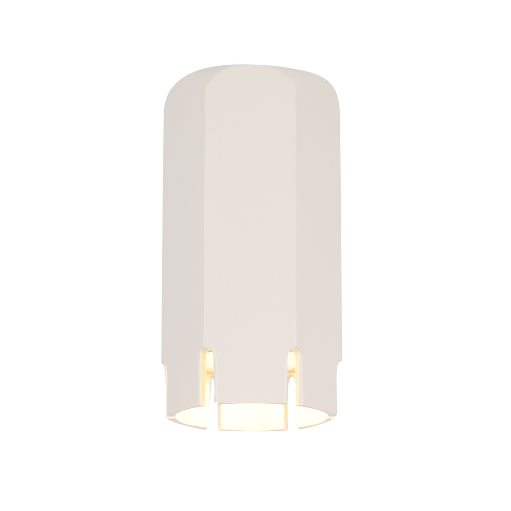 Lampa sufitowa tuba krótka biała metalowa GU10 natynkowa