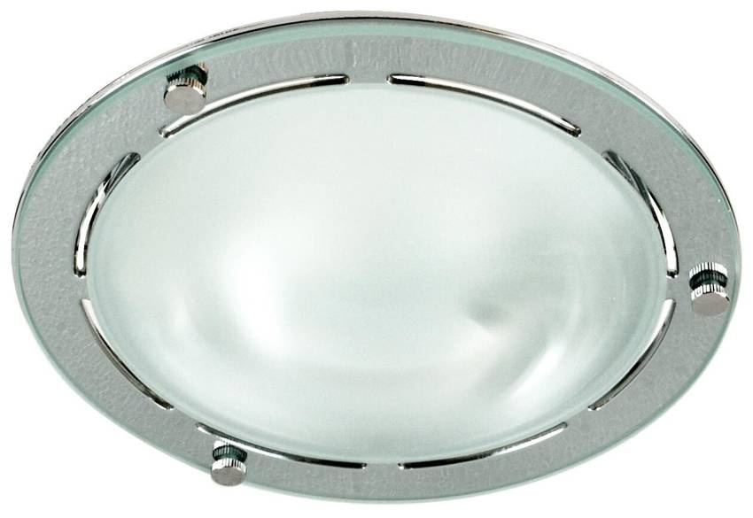 Lampa wpuszczana okrągła szkło chrom