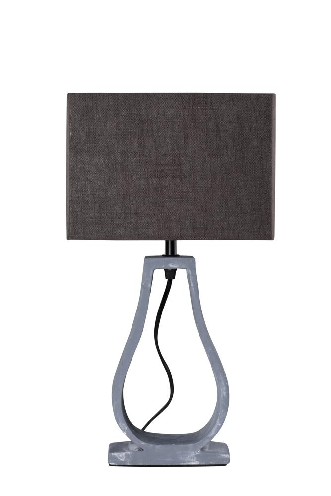 Lampka nocna Femo skandynawska z abażurem brązowo-szara E14 Candellux