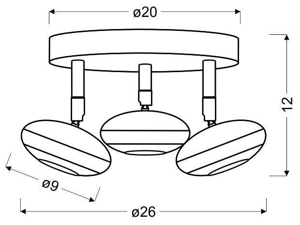 Lampa sufitowa LED SKIPPER 98-67685 zbliżenie